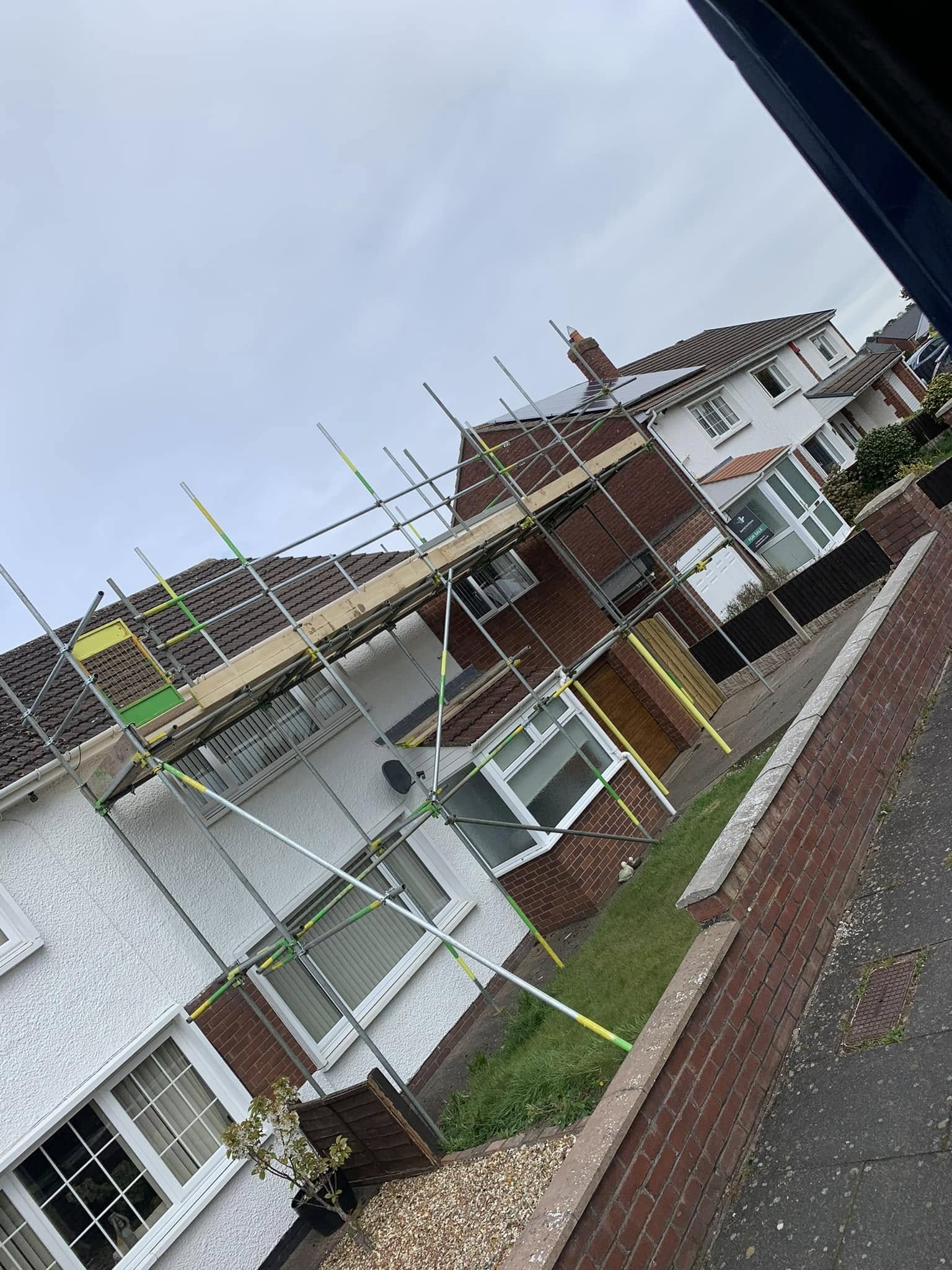 Large commercial scaffolding