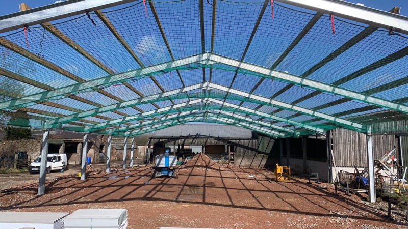 Safety netting installation